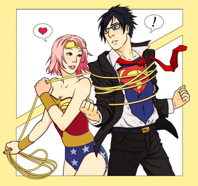 Wonder Sakura and Super Sasuke